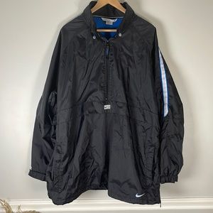 Vintage Nike Black XXL Windbreaker Coat